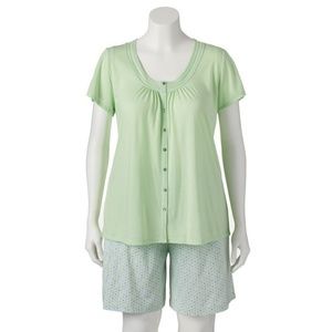 women's Pajamas set Croft & Barrow tee short size-S NEW